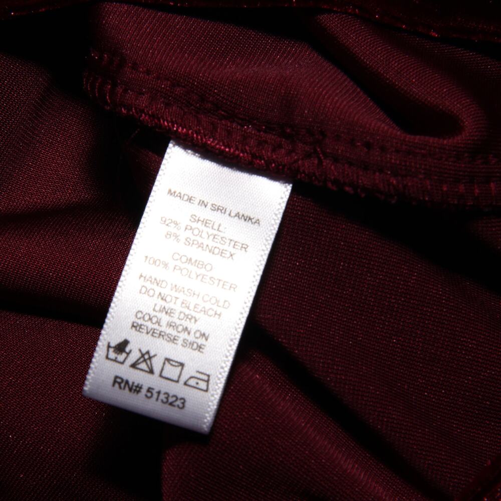 1. State Stretch Velvet Tiered V-neck Dress Size XL Long Sleeve - Picture 9 of 9